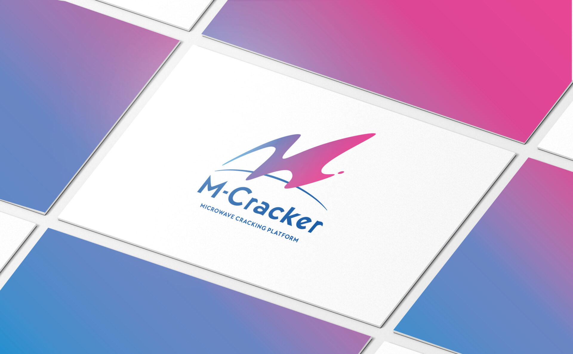 マイクロ波化学M-Crackerロゴ使用イメージ名刺