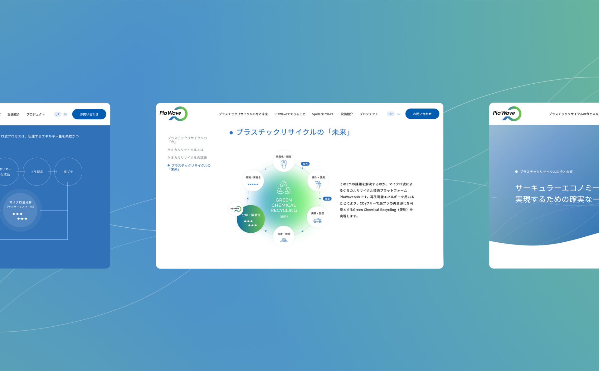 PlaWave のWEBサイトデザイン