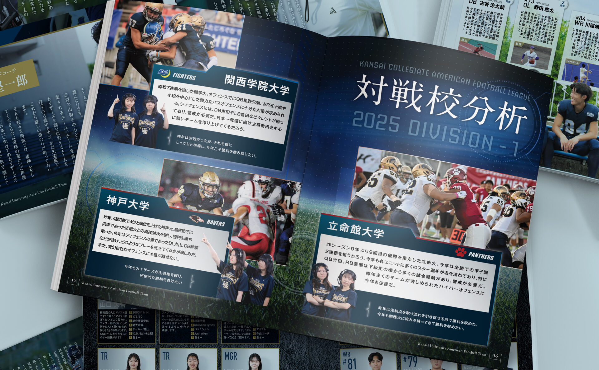 制作事例 関西大学 体育会 アメリカンフットボール部 KAISERS イヤー