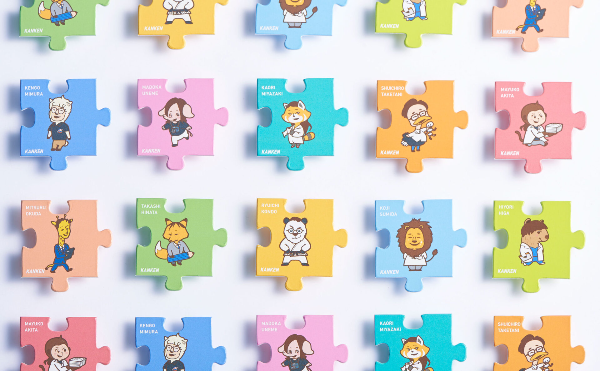 関西健康科学専門学校パズル名刺全デザインアップ
