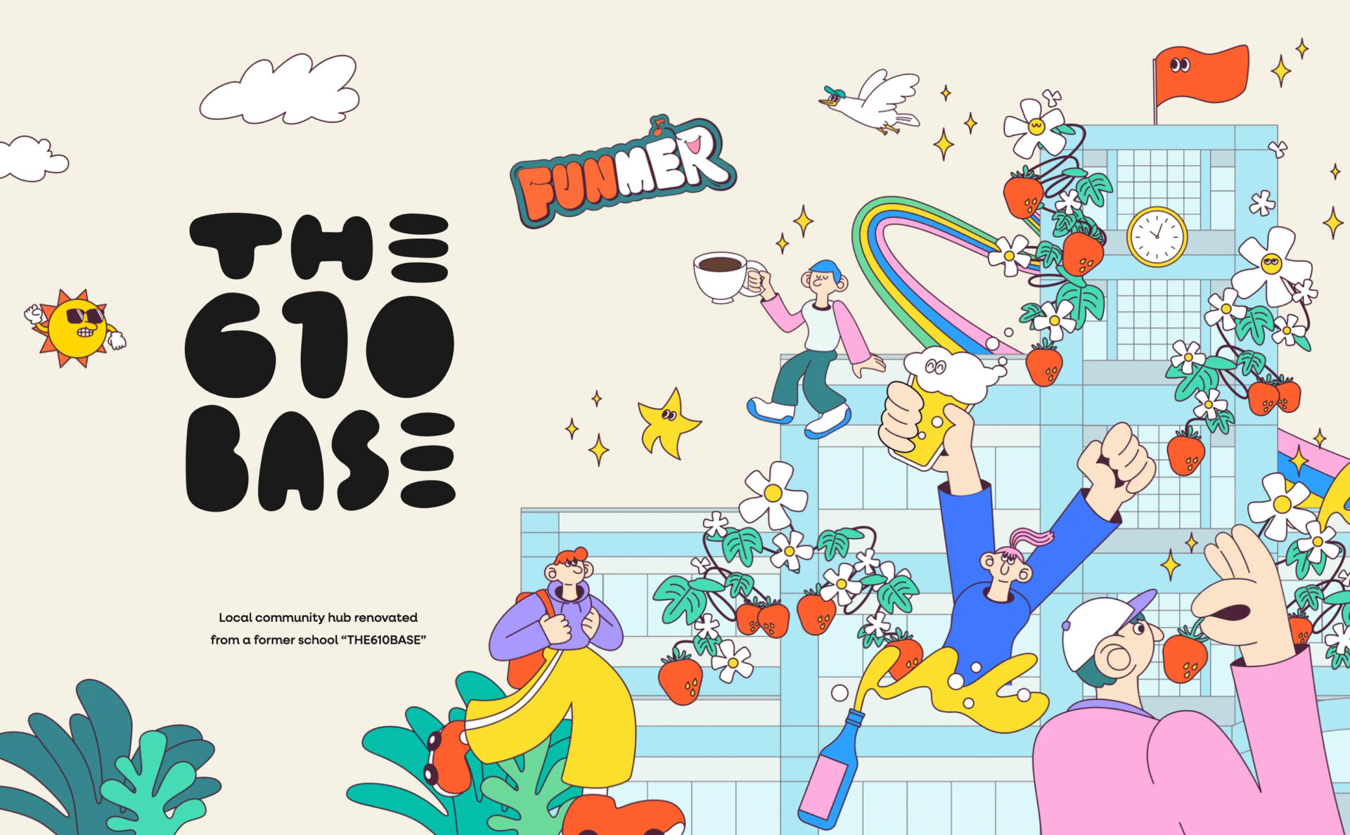 THE610BASE webサイトデザインイメージ