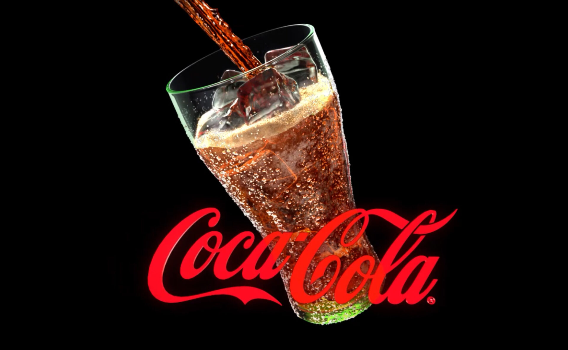 コカ・コーラの魅力をCGで表現したPR動画。3Dphantomで投影。CG動画制作,CG制作,3DCG,アニメーション,事例,実績,CG動画制作,映像制作,商品紹介動画,サービス紹介動画,会社紹介動画,事業紹介動画,採用動画,コカ・コーラを飲んでエネルギーチャージ。ボウリングでベストスコアが出る。完璧なマッチング。