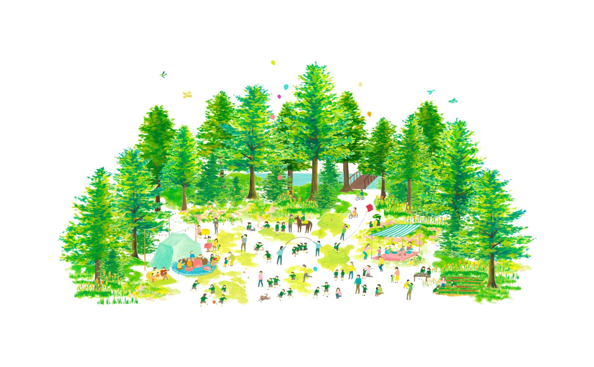 社会福祉法人任天会コーポレートサイトイラスト